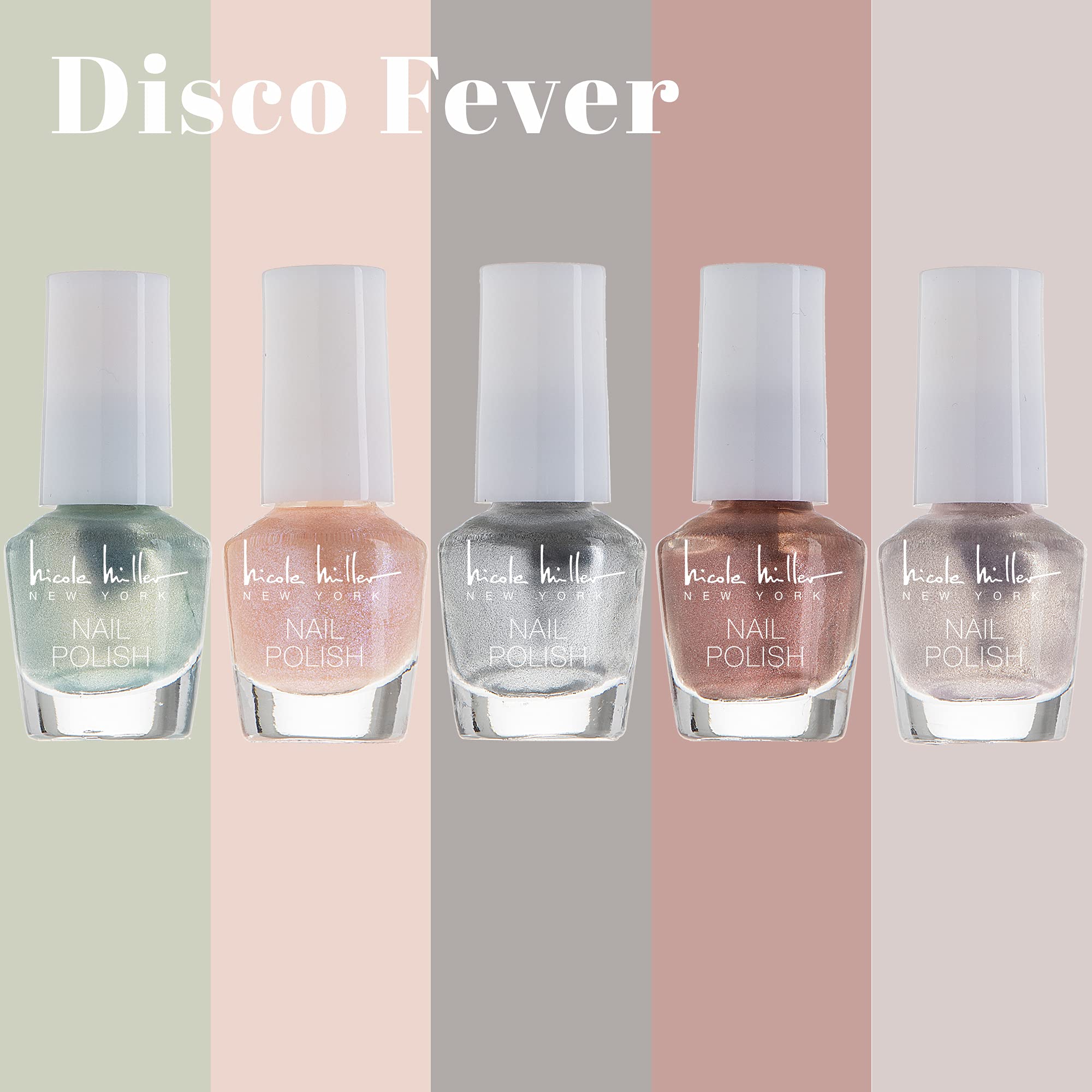 Nicole Miller Mini Nail Polish Set – Glossy, Vibrant Colors for Fingernails & Toenails, Floral Collection - Image 6